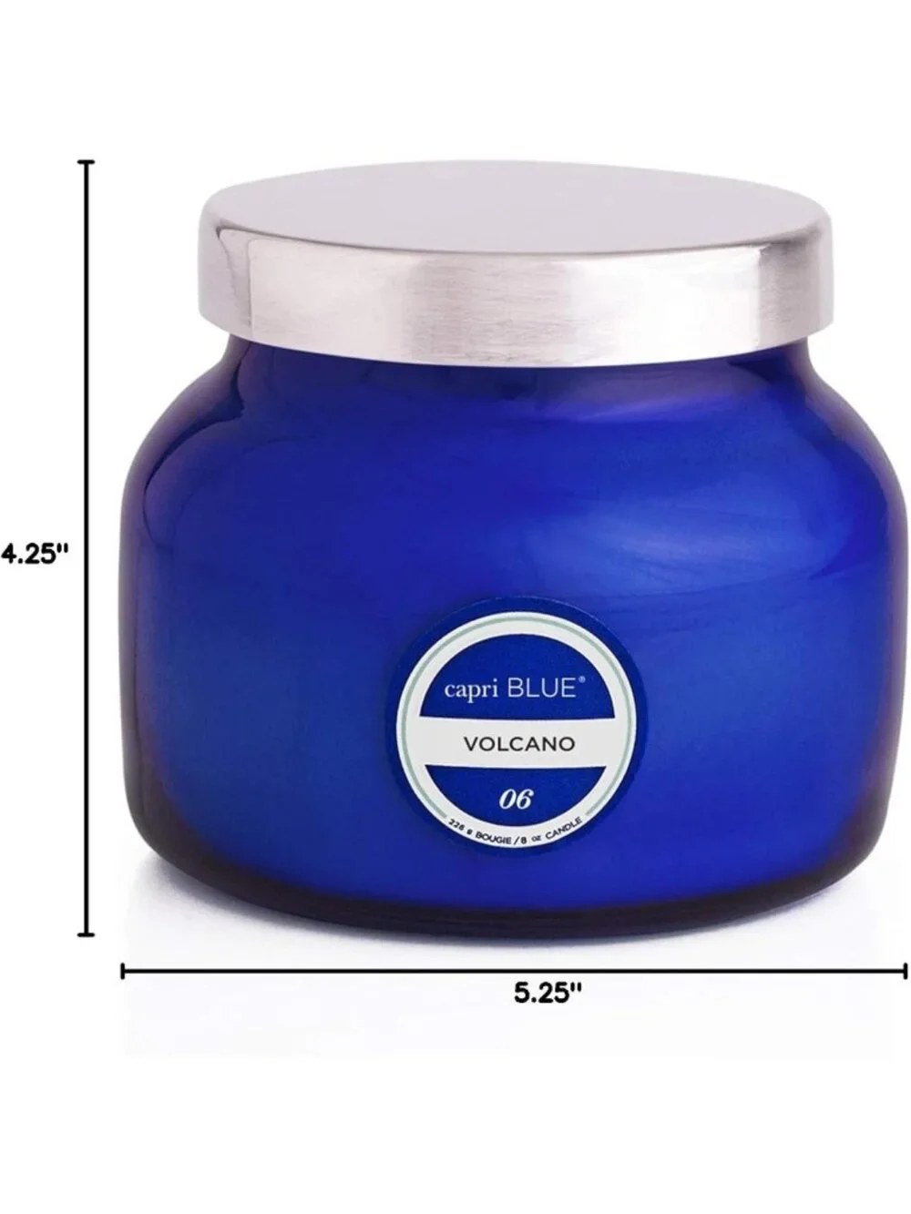 Tropical Fruit & Sugared Citrus Scented Glass Jar Candle - 8 Oz Soy Wax Blend